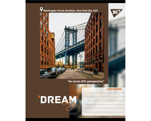 Зошит Yes Dream City А5 96 аркушів лінія (767708)