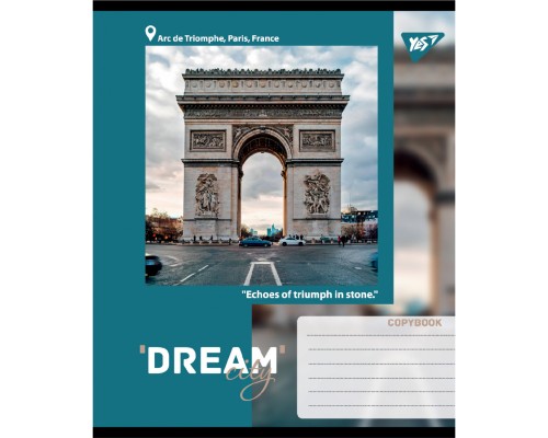 Зошит Yes Dream City А5 96 аркушів лінія (767708)