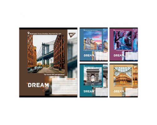 Зошит Yes Dream City А5 96 аркушів лінія (767708)