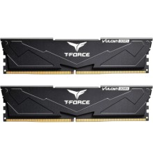 Модуль пам'яті для комп'ютера DDR5 32GB (2x16GB) 6000 MHz T-Force Vulcan Black Team (FLBD532G6000HC38JDC01)
