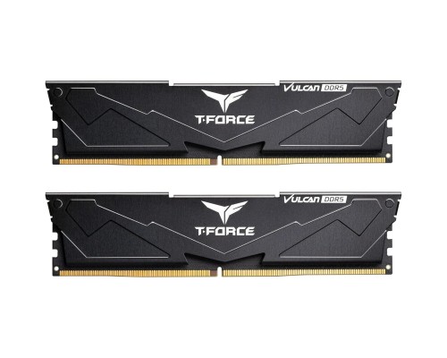 Модуль пам'яті для комп'ютера DDR5 32GB (2x16GB) 6000 MHz T-Force Vulcan Black Team (FLBD532G6000HC38JDC01)