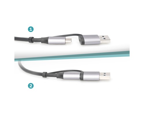 Перехідник USB-C + USB 3.0 to RJ45 2500Mbps Ethernet Digitus (DN-3028)