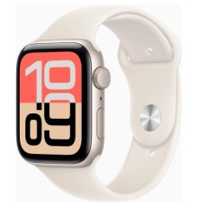 Смарт-годинник Apple Watch SE 3 GPS 44mm Starlight Aluminium Case with Starlight Sport Band - S/M (MEHG4RK/A)