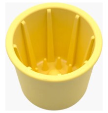 Універсальний посуд для тварин Fiboo Snack Fibeek стакан для повільного злизування ласощів та їжі, жовтий (FIB0241)