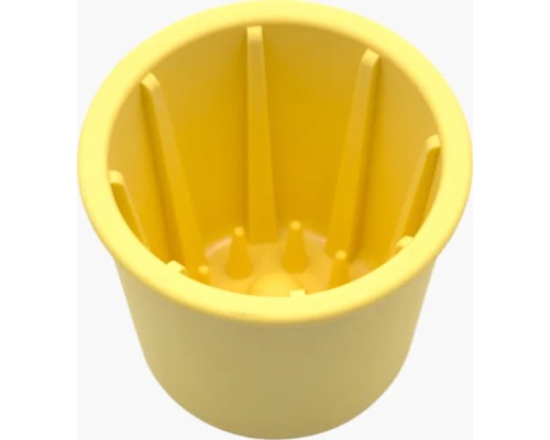 Універсальний посуд для тварин Fiboo Snack Fibeek стакан для повільного злизування ласощів та їжі, жовтий (FIB0241)