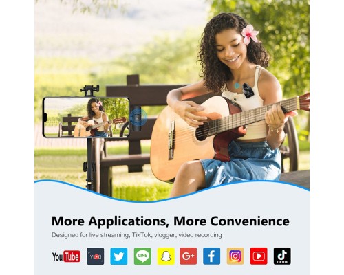 Мікрофон Puluz для телефону приймач Type-C Black (PU646B)