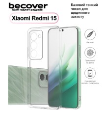 Чохол до мобільного телефона BeCover Silicone Xiaomi Redmi 15 Transparent (713783)