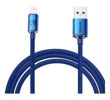 Дата кабель USB 2.0 AM to Lightning 2.0m 2.4A blue Baseus (CAJY000103)