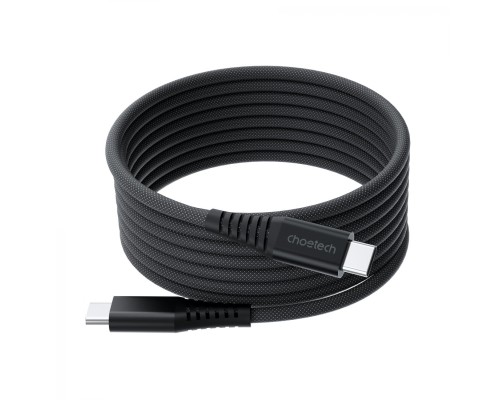 Дата кабель USB-C to USB-C 1.2m 240W magnetic black Choetech (XCC-1051-BK)