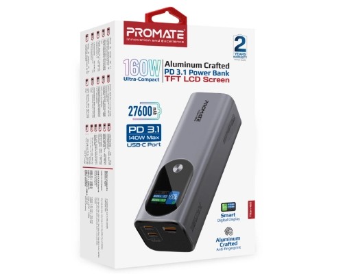 Батарея універсальна Promate 27600mAh PD3.1/140W (titan-160)