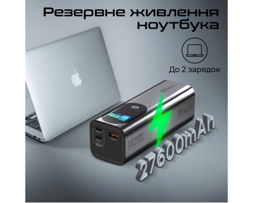 Батарея універсальна Promate 27600mAh PD3.1/140W (titan-160)