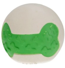 Іграшка для собак MISOKO&CO М'ячик з фрагментом кістки зелений з білим 6.3 см (BEIRJ02725)