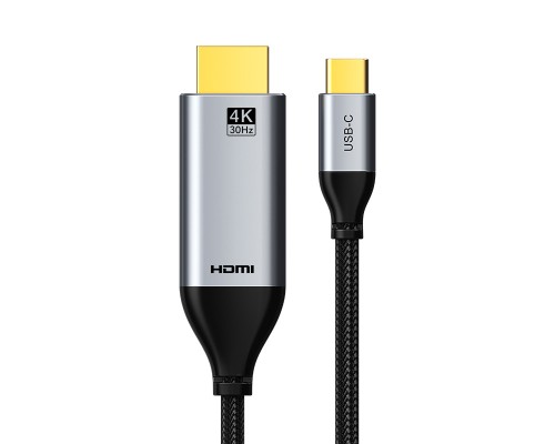 Кабель мультимедійний USB-C to HDMI M 3.0m V1.4 4K30Hz Cabletime (CA915378)