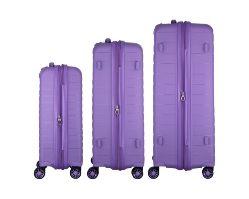 Набір валіз 2E Aero (L+M+S), лавандові (2E-SPP-AERO-SET3-LV)