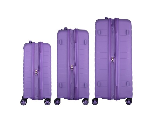 Набір валіз 2E Aero (L+M+S), лавандові (2E-SPP-AERO-SET3-LV)