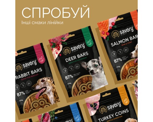 Ласощі для собак Savory Fillet Turkey With Duck 100 г (4820261921151)