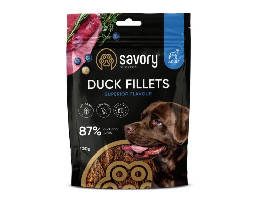 Ласощі для собак Savory Fillet Turkey With Duck 100 г (4820261921151)