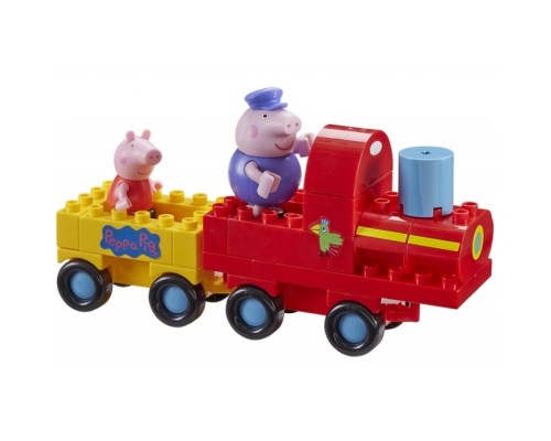 Конструктор Peppa Pig Паровозик дедушки Пеппы 2 фигурки 20 деталей (6033)