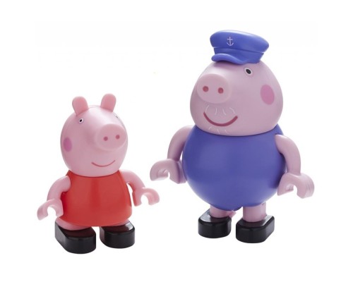 Конструктор Peppa Pig Паровозик дедушки Пеппы 2 фигурки 20 деталей (6033)