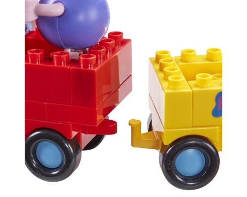 Конструктор Peppa Pig Паровозик дедушки Пеппы 2 фигурки 20 деталей (6033)
