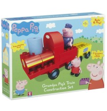 Конструктор Peppa Pig Паровозик дедушки Пеппы 2 фигурки 20 деталей (6033)