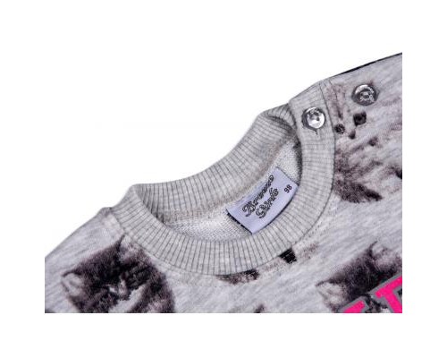 Набір дитячого одягу Breeze з котиками (7874-86/G-gray)