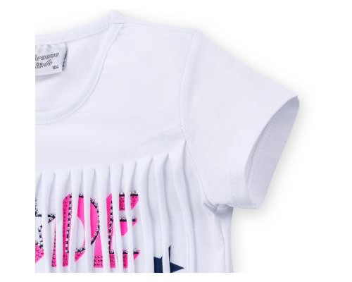 Набір дитячого одягу Breeze футболка із зірочками з шортами (9036-104G-white)