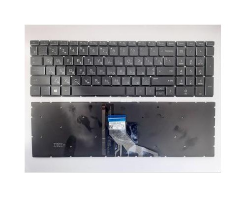Клавіатура ноутбука HP Pavilion 15-DA; 250/255 G7 черная,подсв (A46126)