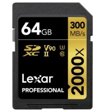 Карта пам'яті Lexar 64GB SDXC class 10 UHS-II 2000x Professional (LSD2000064G-BNNNG)