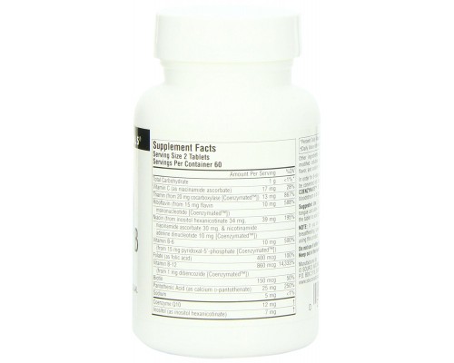 Антиоксидант Source Naturals Коензим В-Комплексу, Апельсиновий смак, 60 таблеток для (SNS-00275) 