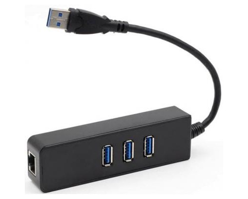 Концентратор Dynamode USB 3.0 Type-A - RJ45 Gigabit Lan, 3*USB 3.0 (USB3.0-Type-A-RJ45-HUB3)