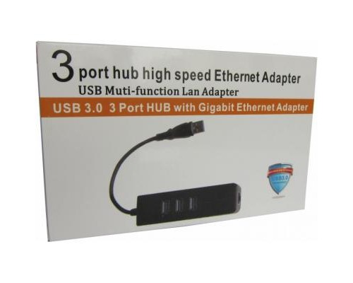 Концентратор Dynamode USB 3.0 Type-A - RJ45 Gigabit Lan, 3*USB 3.0 (USB3.0-Type-A-RJ45-HUB3)