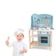 Ігровий набір Viga Toys кухня з дерева з аксесуарами PolarB блакитна (44047)