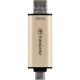 USB флеш накопичувач Transcend 256GB JetFlash 930 Gold-Black USB 3.2/Type-C (TS256GJF930C) 