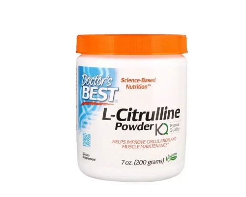 Амінокислота Doctor's Best L-Цитруллин в порошку, L-Citrulline Powder, 200 гр. (DRB-00437) Амінокислота Doctor's Best L-Цитруллин в порошку, L-Citrulline Powder, 200 гр. (DRB-00437)
