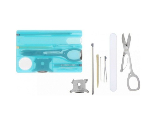 Ніж Victorinox SwissCard NailCare Transparent Blue (0.7240.T21)