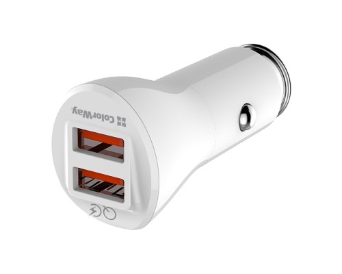 Зарядний пристрій ColorWay 2USB Quick Charge 3.0 (36W (CW-CHA011Q-WT)