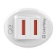 Зарядний пристрій ColorWay 2USB Quick Charge 3.0 (36W (CW-CHA011Q-WT)