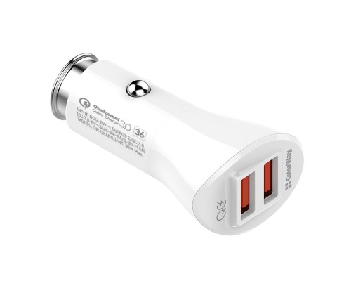 Зарядний пристрій ColorWay 2USB Quick Charge 3.0 (36W (CW-CHA011Q-WT)