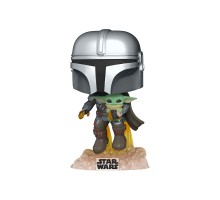 Фігурка для геймерів Funko Pop Мандалорець, що летить з малюком (50959)