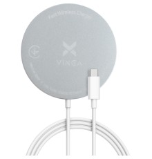 Зарядний пристрій Vinga Magnetic Wireless Charger 10W MagSafe (VCHAMS)