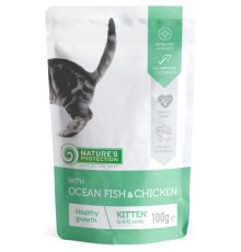 Вологий корм для кішок Nature's Protection with Ocean fish and Chicken 100 г (KIK45688)