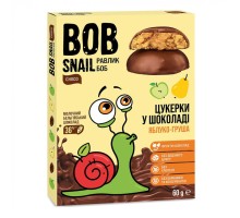 Цукерка Bob Snail Равлик Боб Яблуко Груша в молочному шоколаді 60 г (4820219341604)