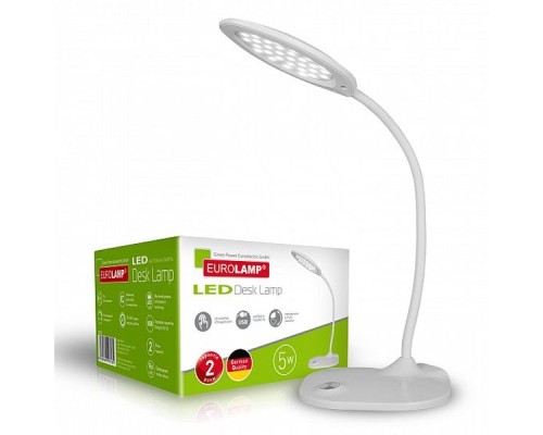 Настільна лампа Eurolamp 5W 5300-5700K (white) (LED-TLG-4(white))