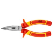 Плоскогубці Neo Tools вигнуті 160 мм, 1000 В, CrV, поліровані (01-227)
