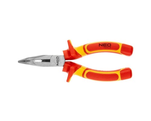 Плоскогубці Neo Tools вигнуті 160 мм, 1000 В, CrV, поліровані (01-227)