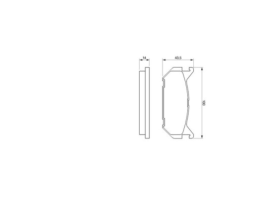 Гальмівні колодки Bosch 0 986 424 266