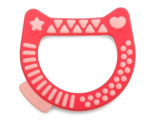 Прорізувач Suavinex кошеня у футлярі рожевий (400699/1)