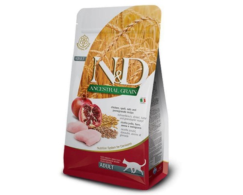 Сухий корм для кішок Farmina LOW GRAIN курка, гранат 300 г (8010276021540)