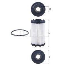 Фільтр масляний KOLBENSCHMIDT OX1184D